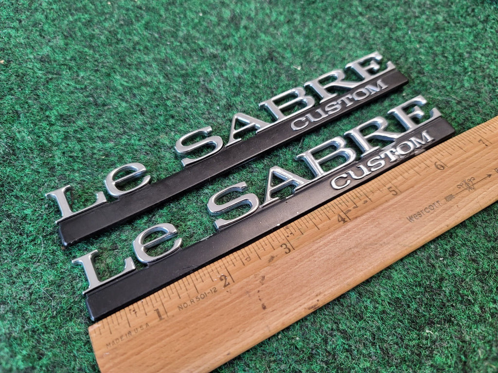(2) 97-99 BUICK LESABRE LIMITED REAR LID SIDE EMBLEM LOGO BADGE SYMBOL OEM 1M4