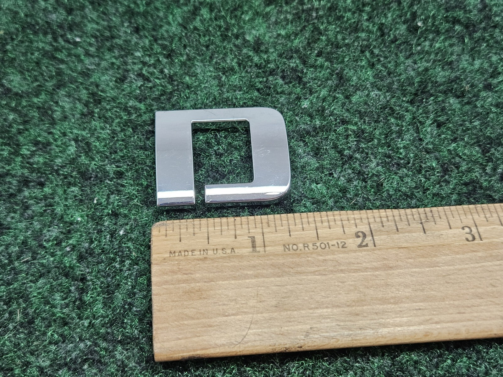 OEM "D" Chrome Individual Letter Lettering Emblem Badge Logo 3D  Nameplate 7S8