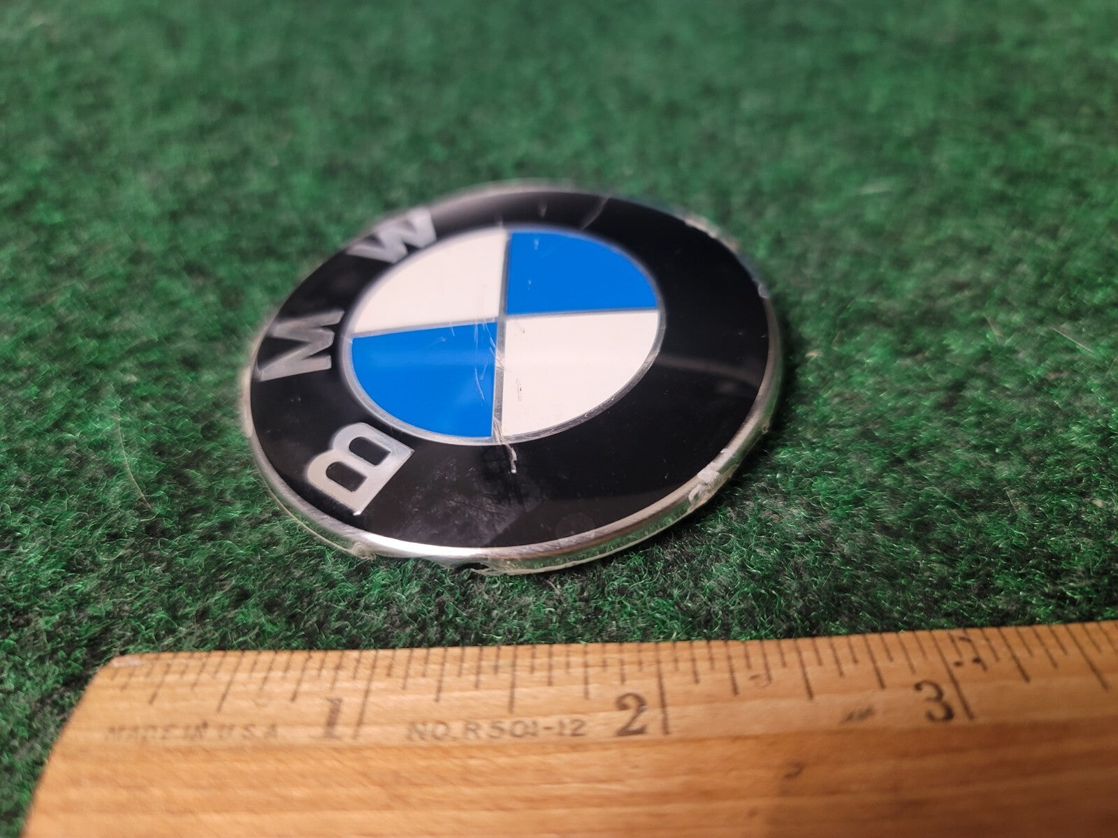 BMW OEM Vintage Steering Wheel Horn Button Emblem Badge Logo Name 5S2