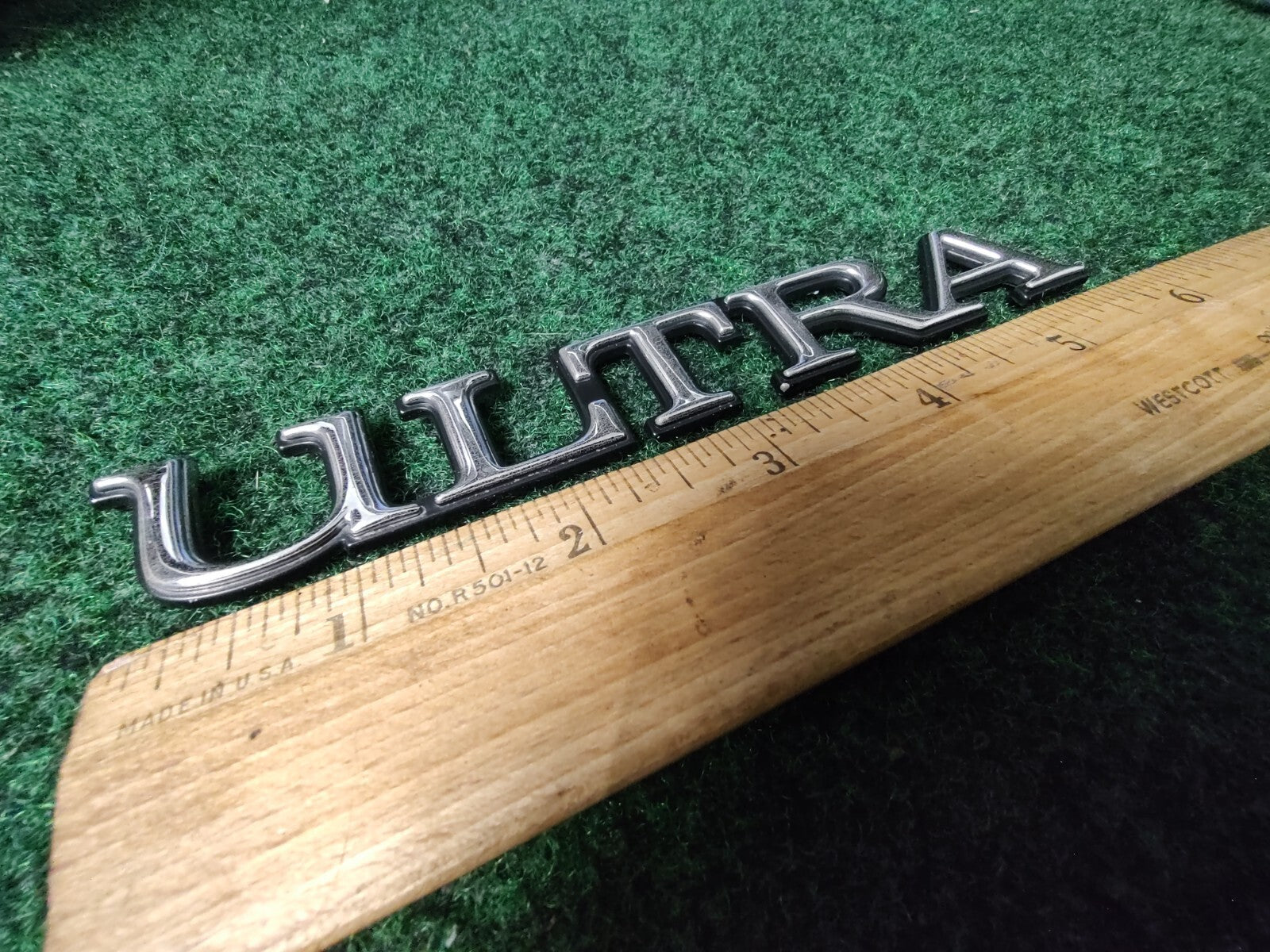 1991-2003 Buick Park Avenue Ultra Emblem Badge Nameplate Logo Script Vintage 7S1