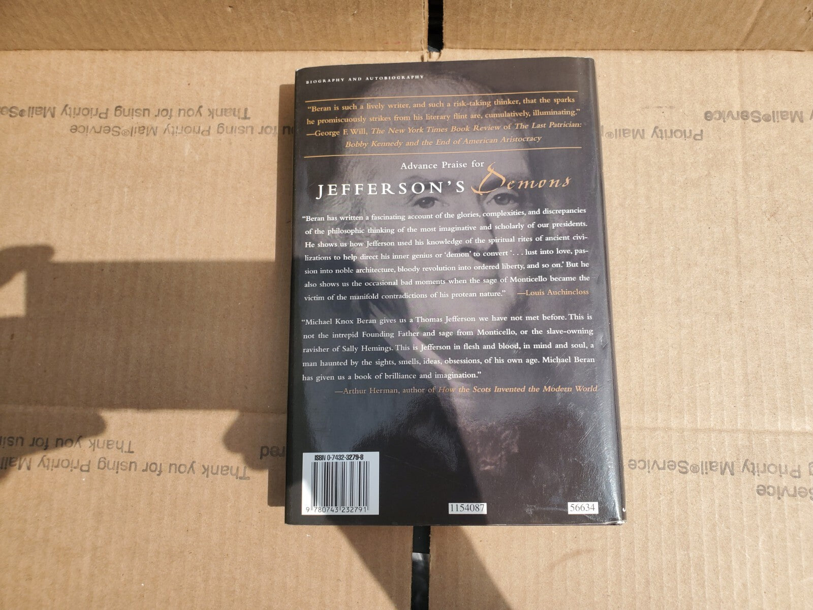 Jeffersons Demons: Portrait of a Restless Mind - Hardcover - B3