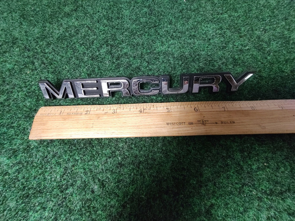 Mercury OEM Chrome Black 8" Emblem Badge Logo Nameplate Name Plate 6S5