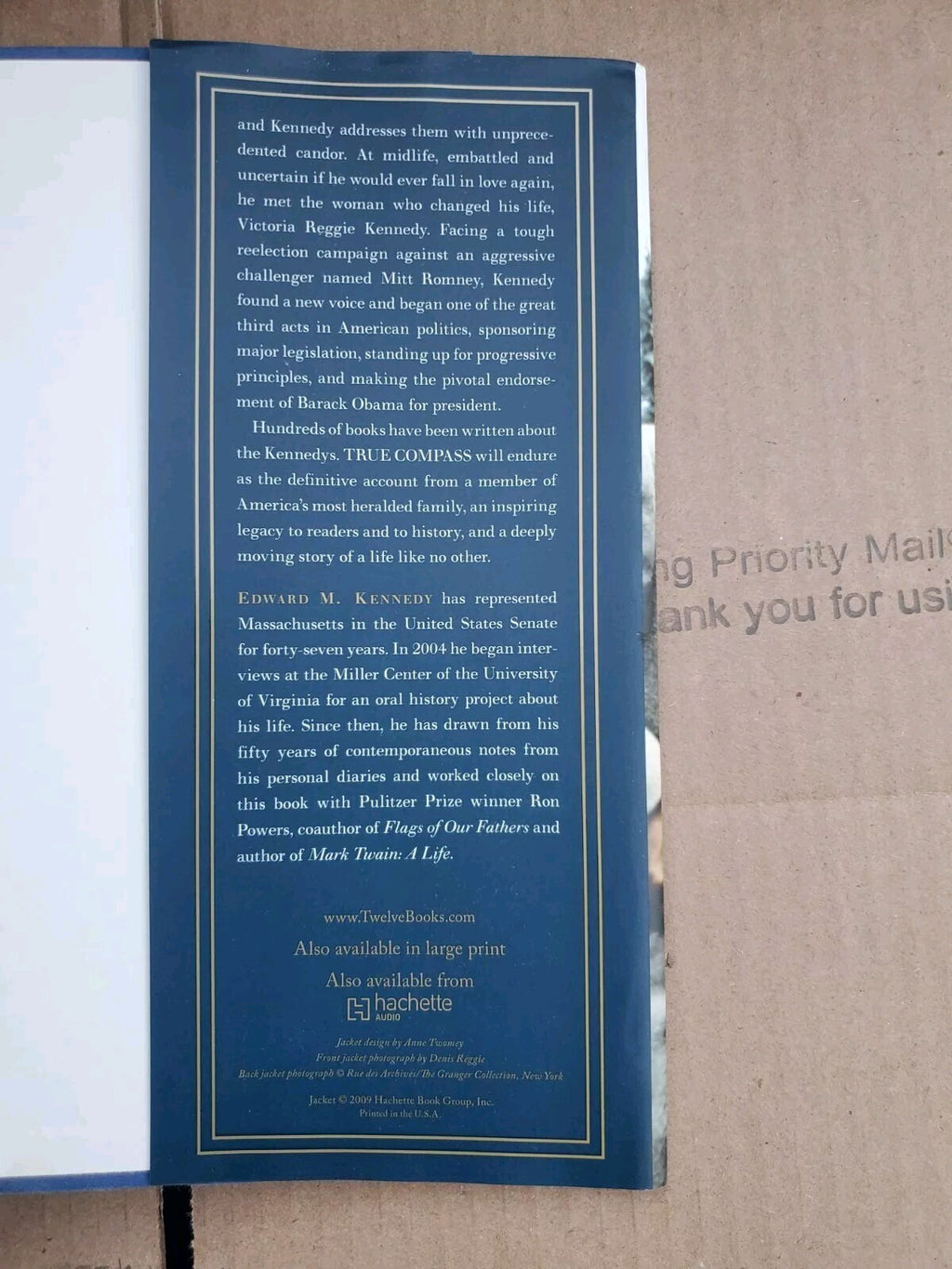 True Compass : A Memoir by Edward M. Kennedy (2009, Hardcover) B3