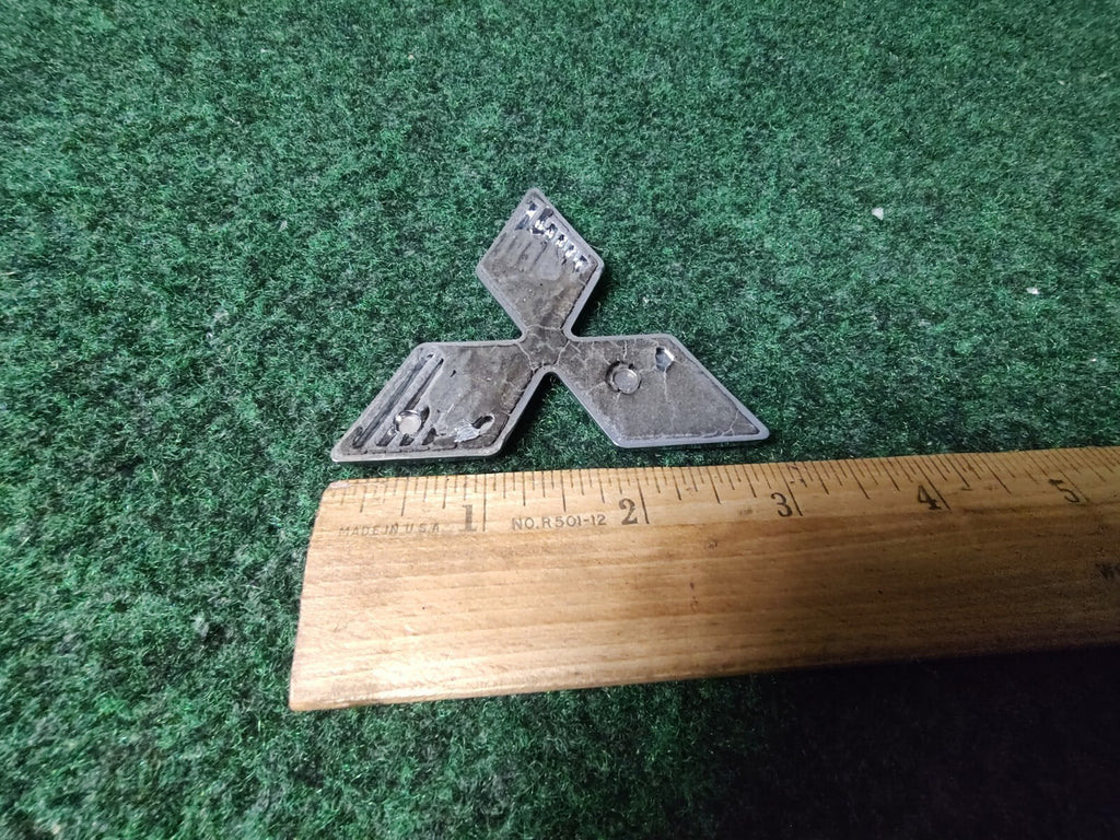Mitsubishi Emblem Nameplate Name Plate Badge Logo Chrome 3" OEM 3S5