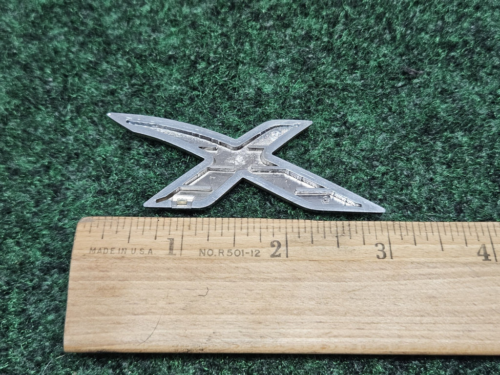 OEM "X" 3D Chrome Individual Letter Lettering Emblem Badge Logo Nameplate 2S2