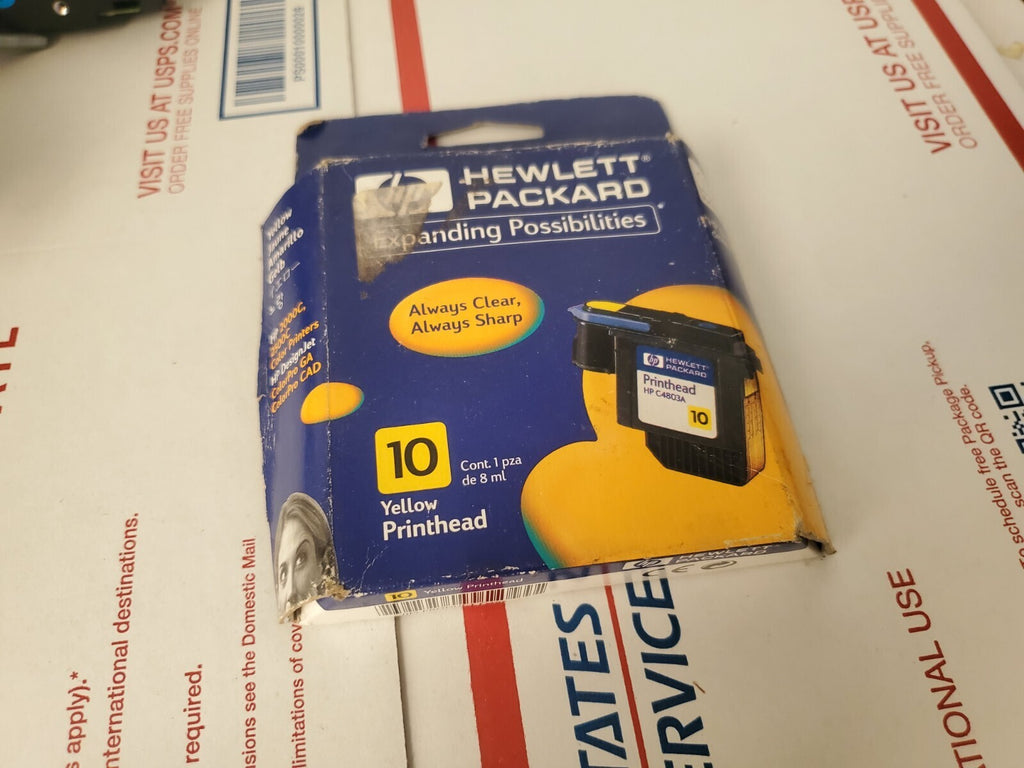 HP 10 YELLOW Ink Cartridge NEW OEM, C4842A 2000c 2500c Designjet Colorpro 5L4