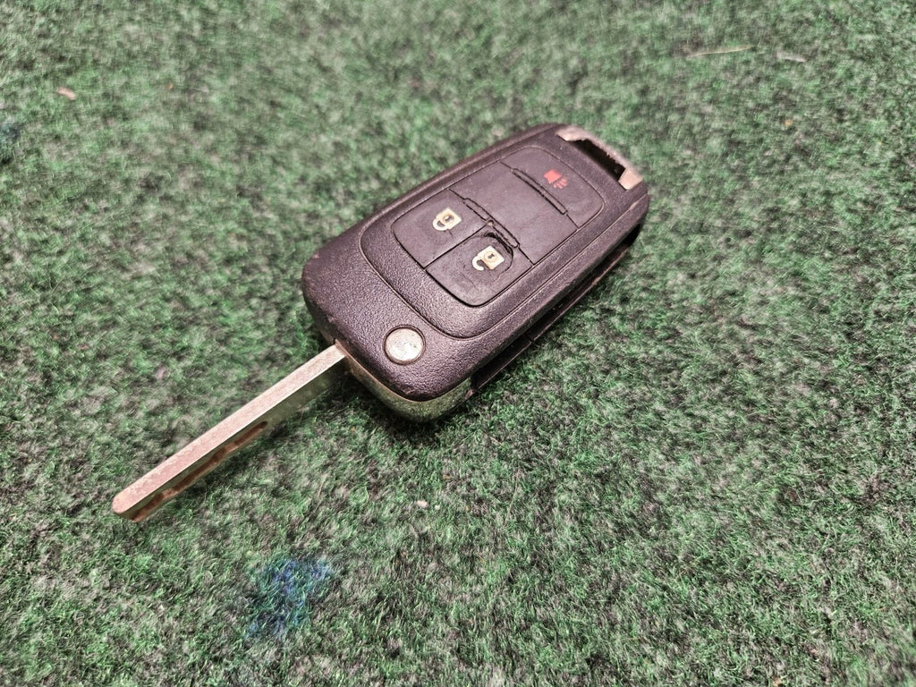 OEM CHEVY FLIP KEY KEYLESS REMOTE KEY FOB TRANSMITTER ALARM 20835406 Key Cut 7S5
