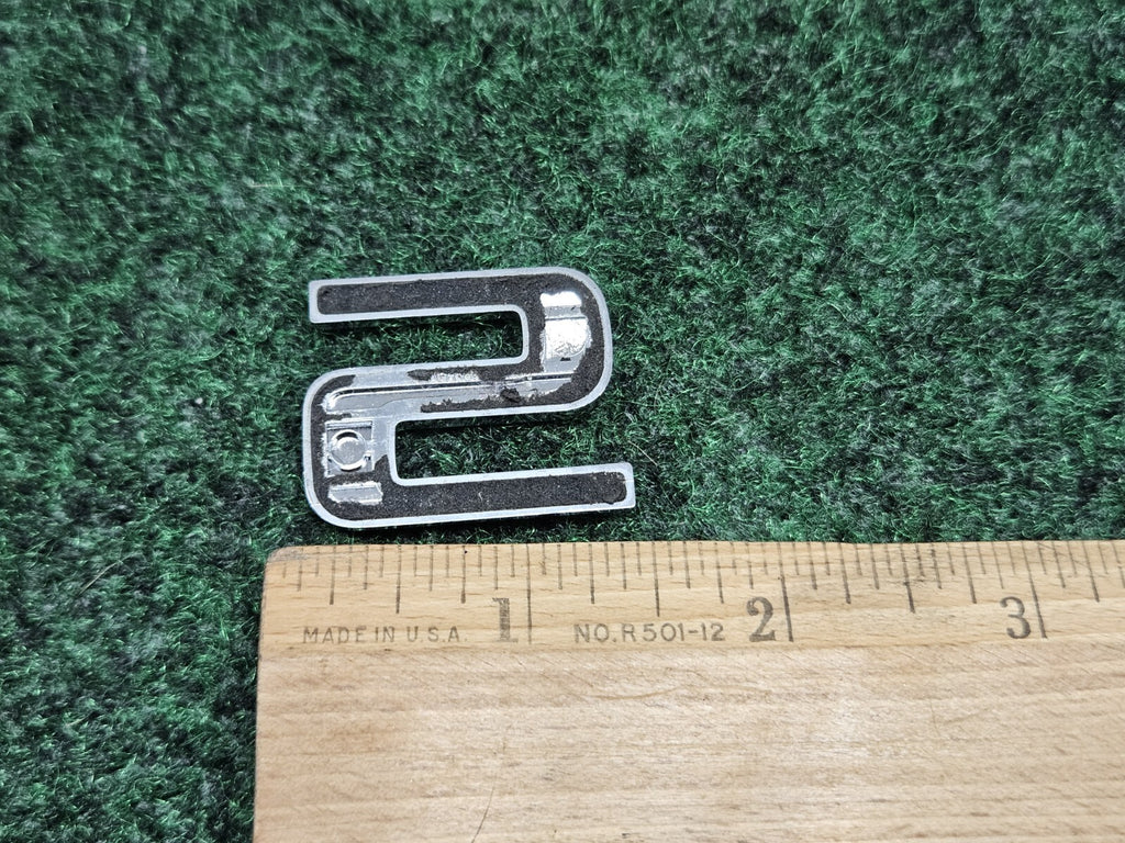 OEM "5" 3D Chrome Individual Number Lettering Emblem Badge Logo Nameplate 7S9