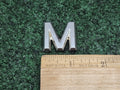 OEM "M" Silver Individual Letter Lettering Emblem Badge Logo Nameplate 7S6