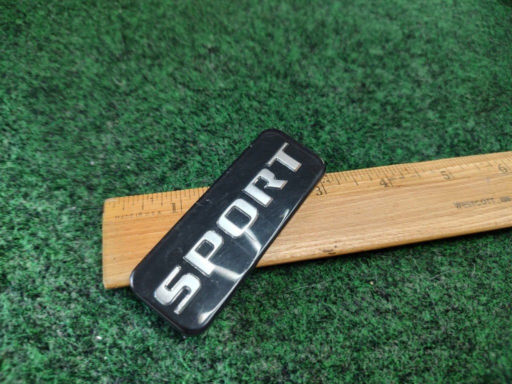OEM Sport Black Plastic 3" Emblem Badge Logo Nameplate Name Plate Insignia 4S1
