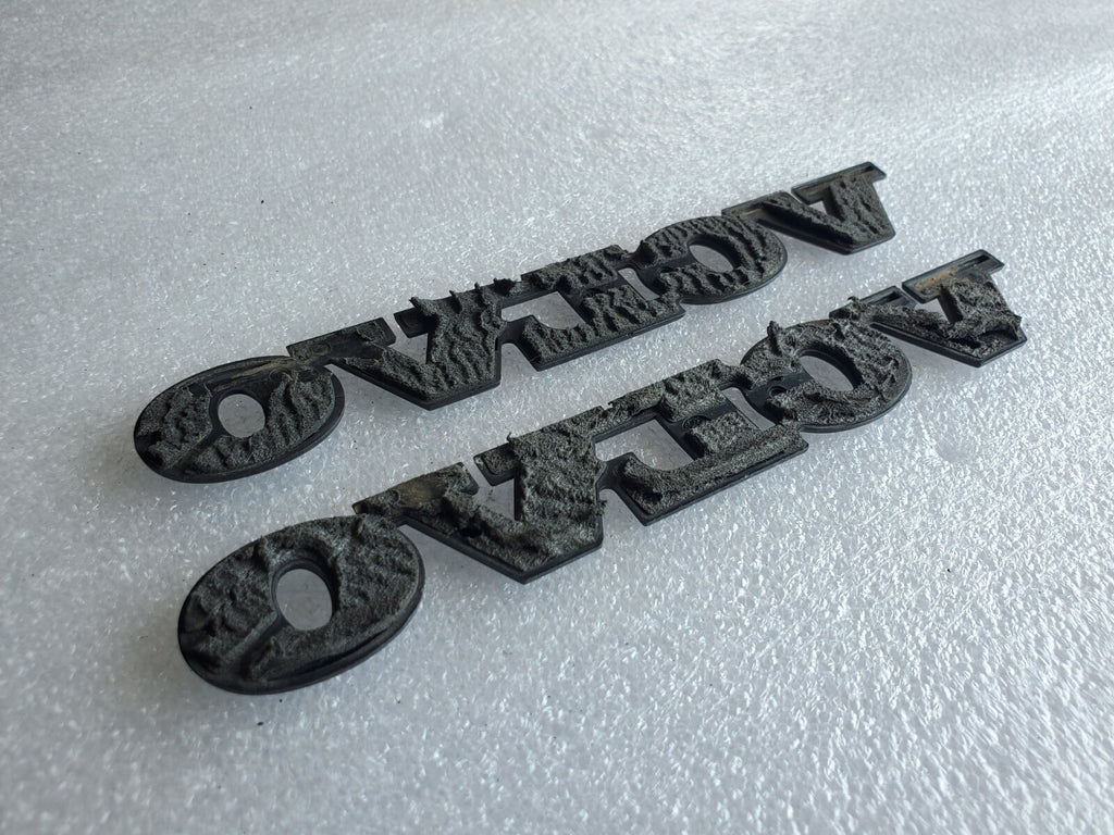 (2) Volvo OEM NAME PLATE Emblem Badge Logo Nameplate OEM VNTG