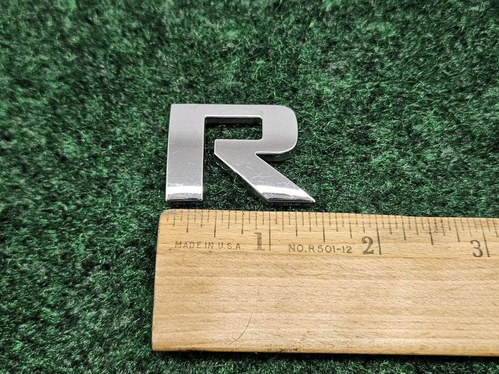 OEM "R" 3D Chrome Individual Letter Lettering Emblem Badge Logo Nameplate R 7S9