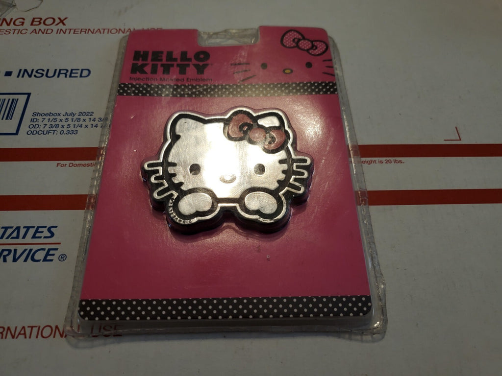 Classic Hello Kitty Injection Molded Chrome Color Licensed Emblem Auto Decal 4L4