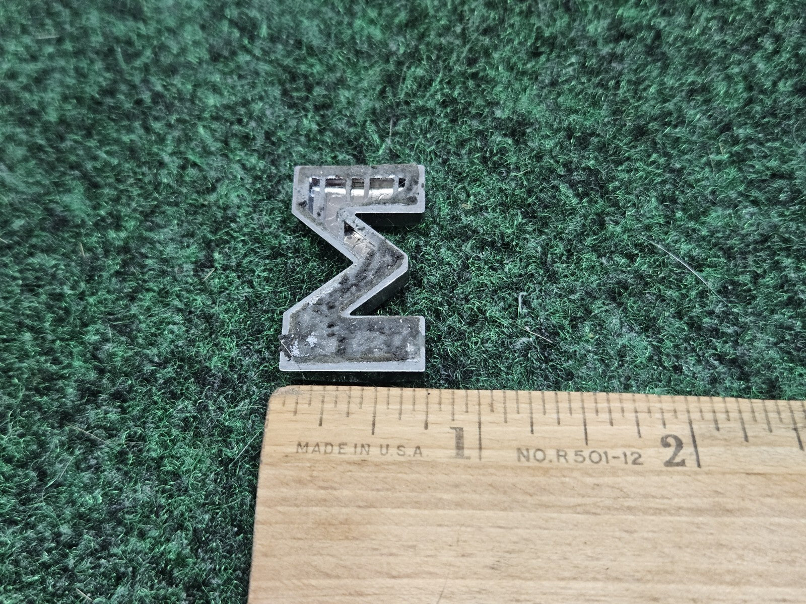 OEM "M" Silver Individual 3D Letter Lettering Emblem Badge Logo Nameplate 7S7