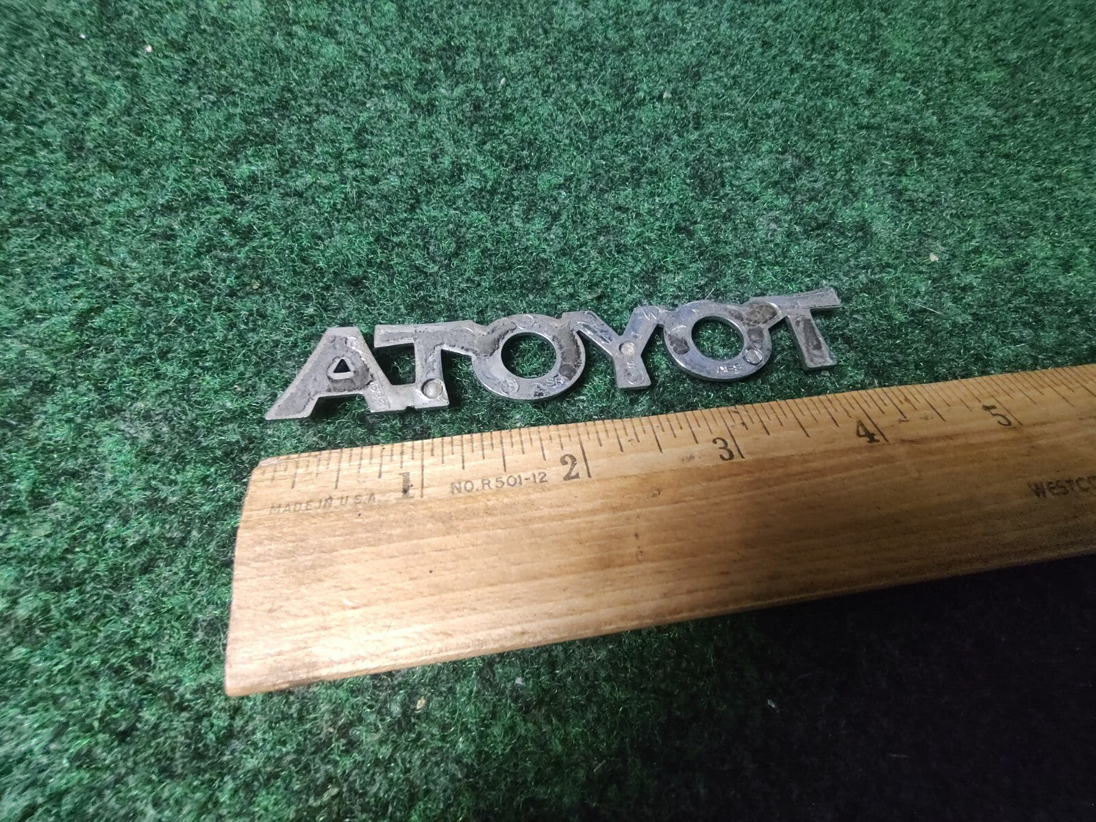 Toyota Rear Trunk Lid Emblem About 4" Chrome OEM 4L4