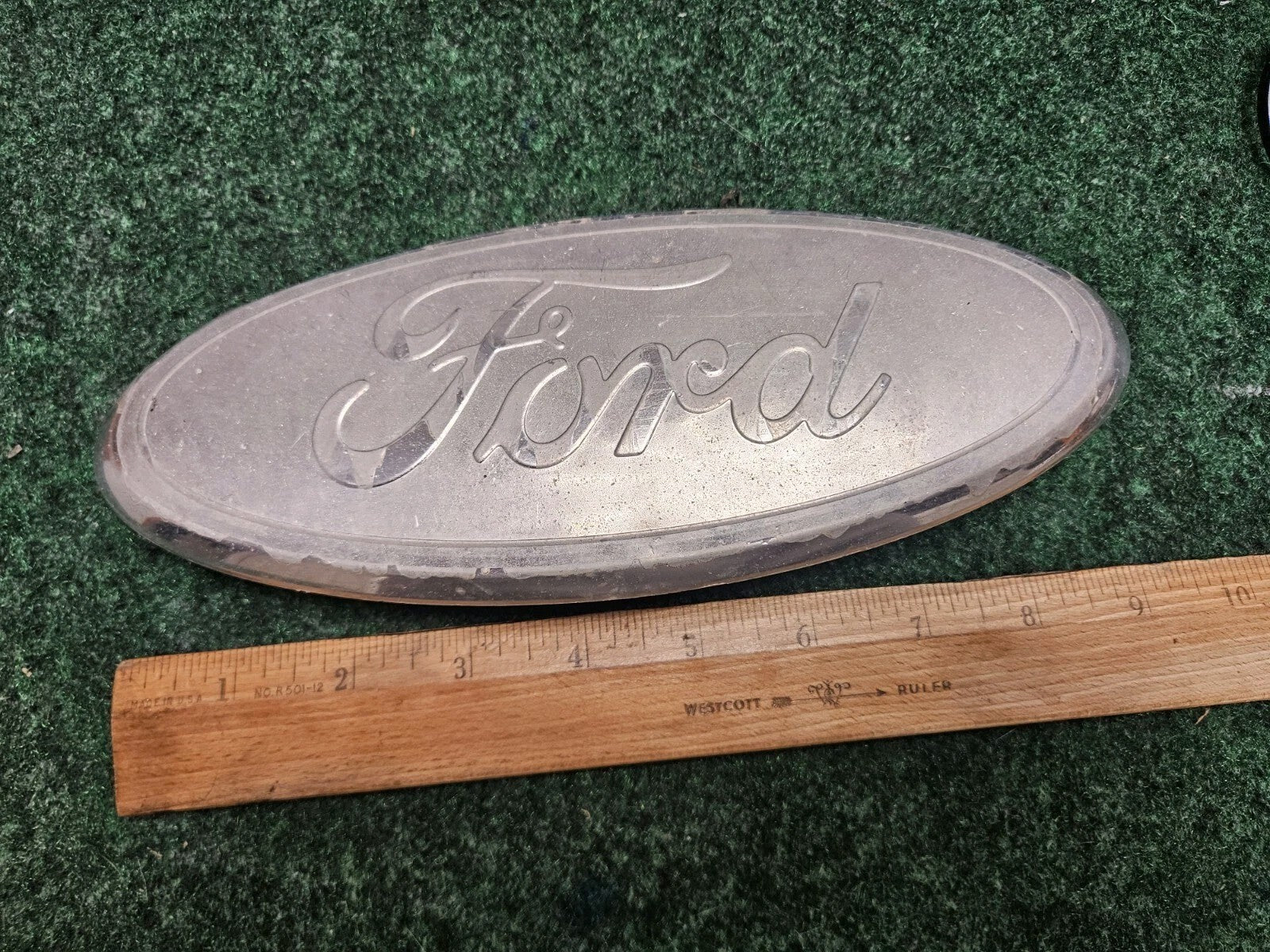Ford Front Grille Emblem OEM 4L34-15402A16-AB 4L34-15402A16-BA Oval Badge 9" CL4