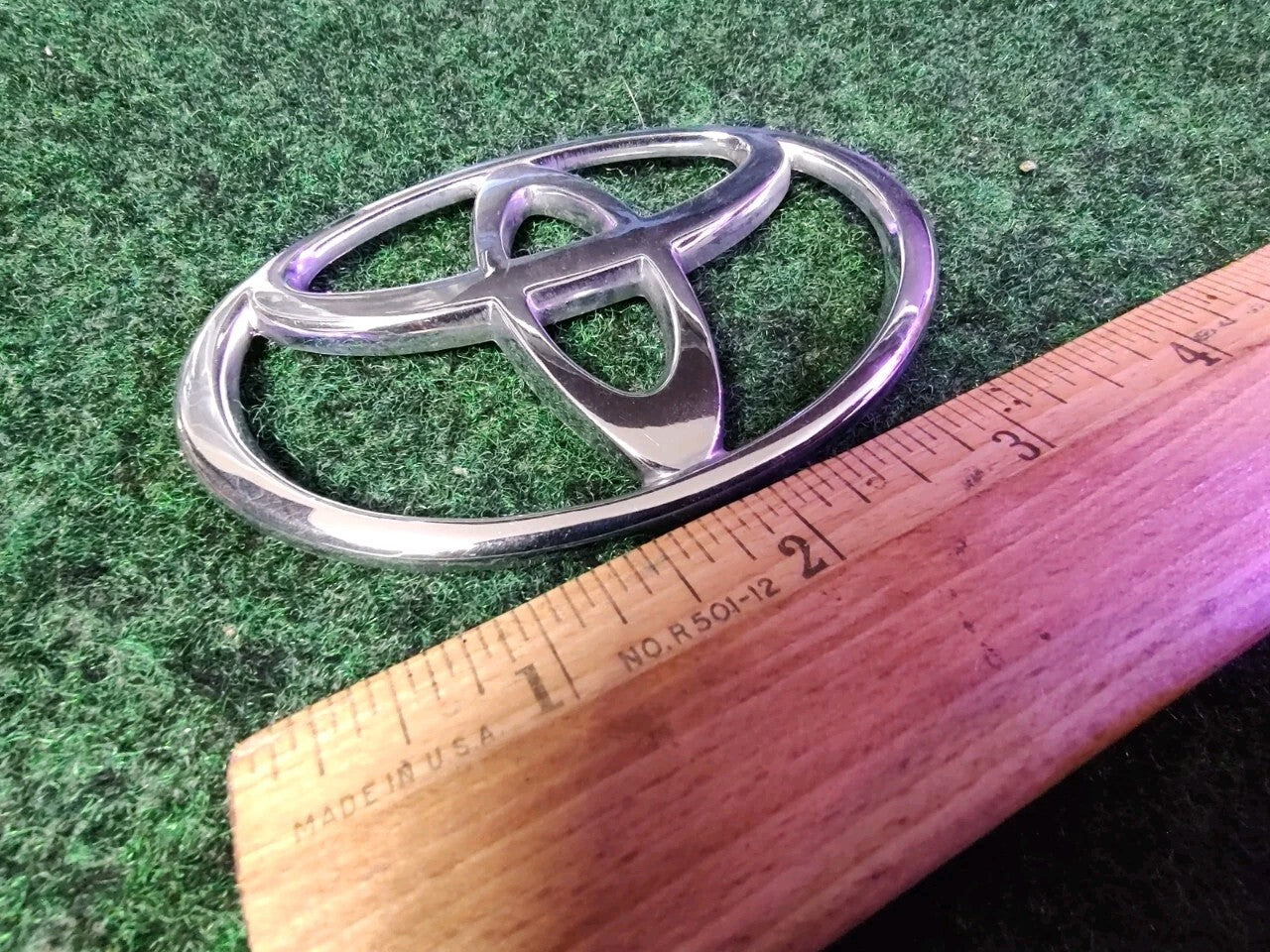 Toyota Chrome Emblem Logo Symbol Unknown Model ~3.75" 2M4