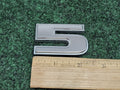 OEM 3D "5" Chrome Individual Number Lettering Emblem Badge Logo Nameplate 7S8