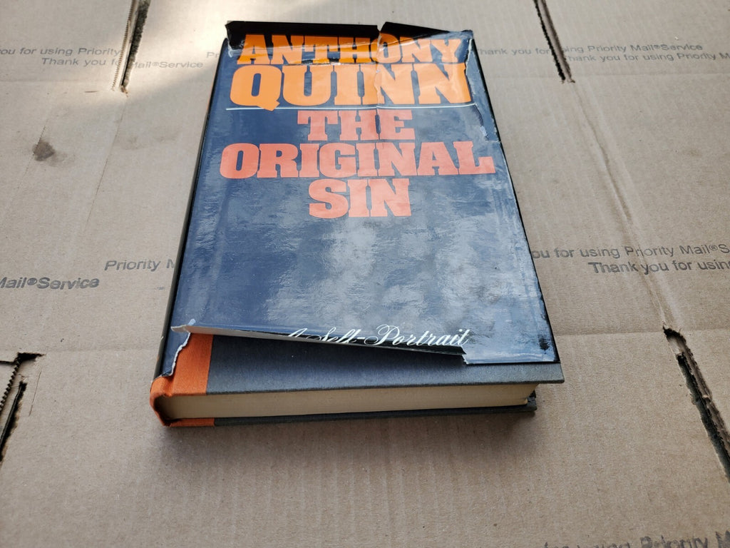 The Original Sin - A Self-Portrait by Anthony Quinn (1972, Hardcover) B7