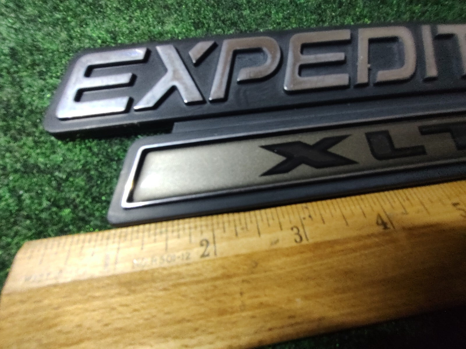 OEM Ford Expedition XLT Gold Emblem F75B-16B114-AB Logo Nameplate Decal 6S8