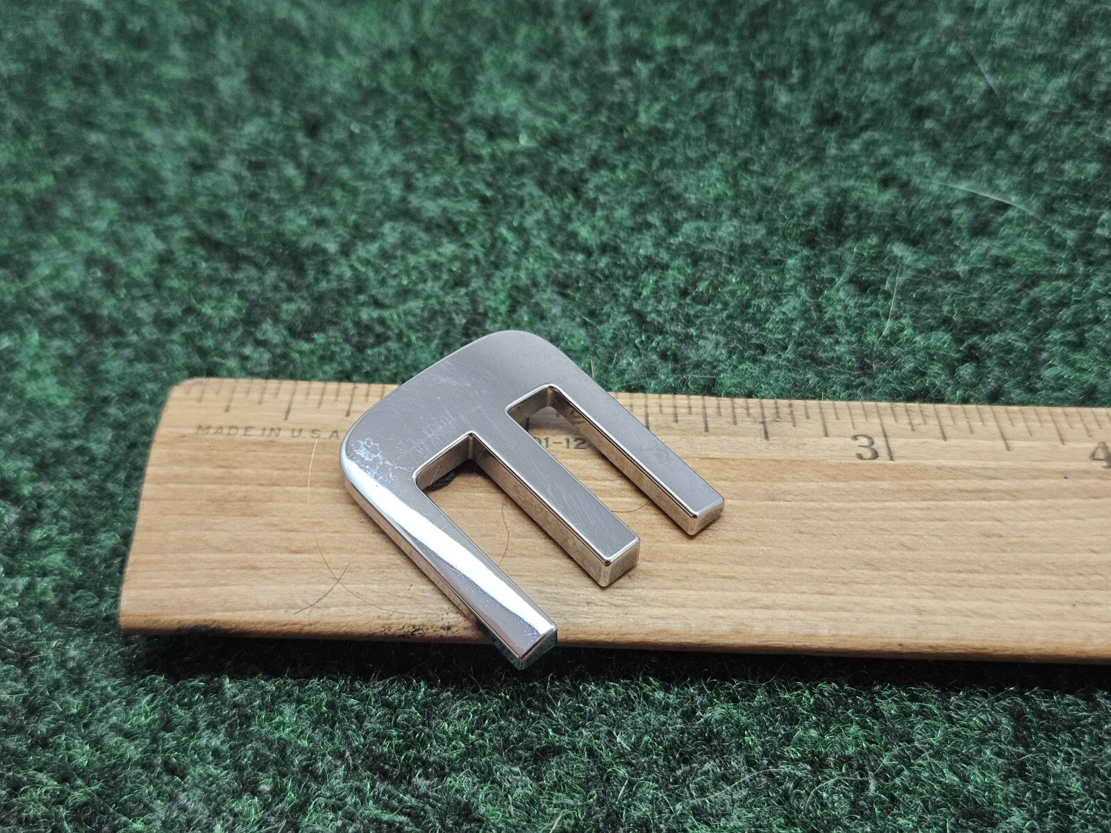OEM "E" Chrome Individual Letter Lettering Emblem Badge Logo Sign Nameplate 7S6