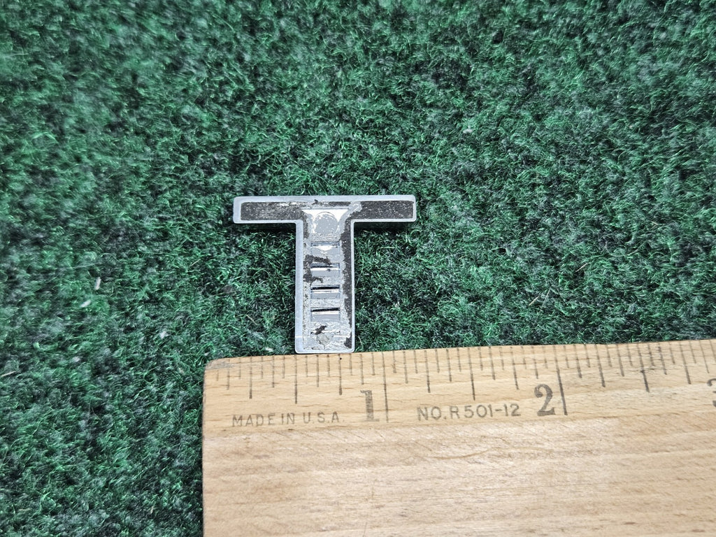 OEM "T" Chrome Individual Letter Lettering Emblem Badge Logo Nameplate 3D 7S8