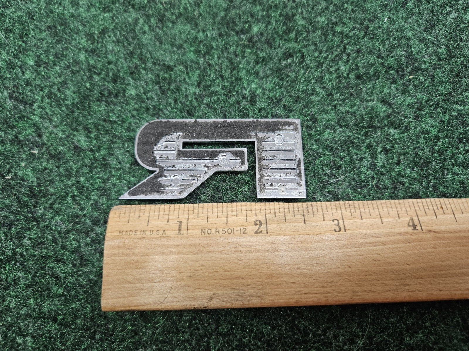OEM "R" 3D Chrome Individual Letter R Lettering Emblem Badge  Logo Nameplate 7S7