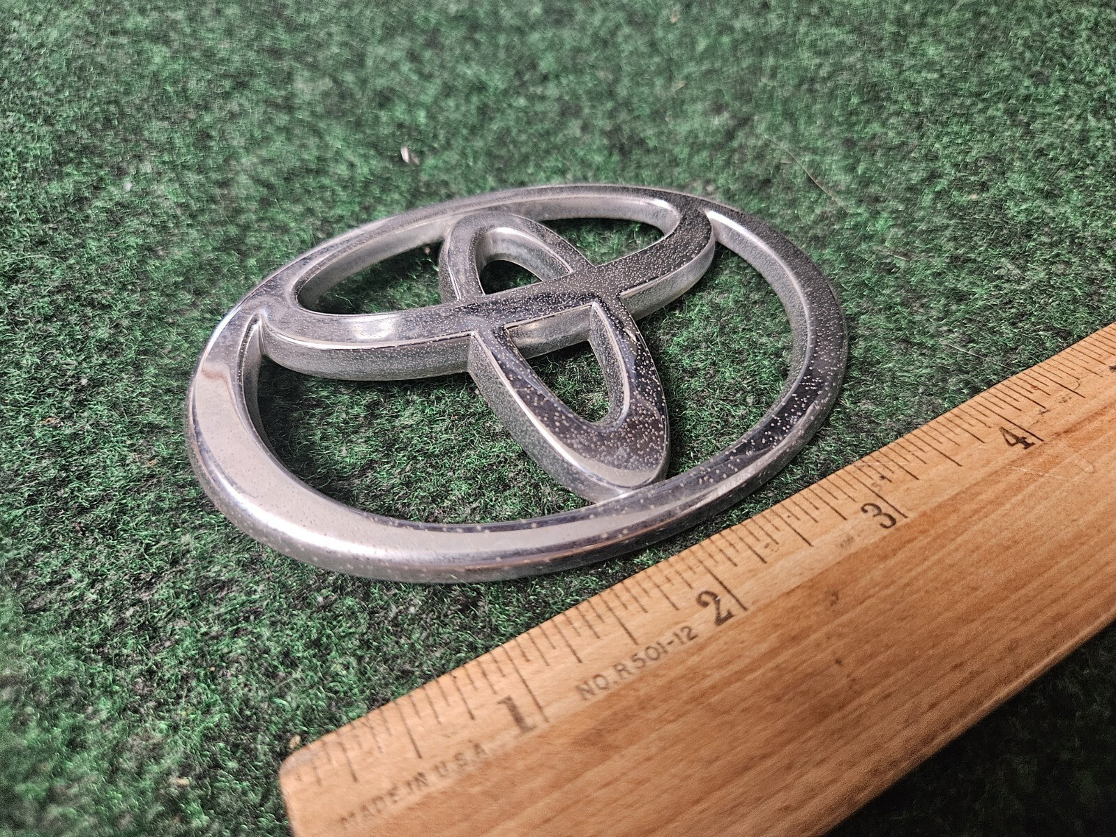 Toyota Chrome Emblem Logo Symbol Name Plate Nameplate 4" 4S7