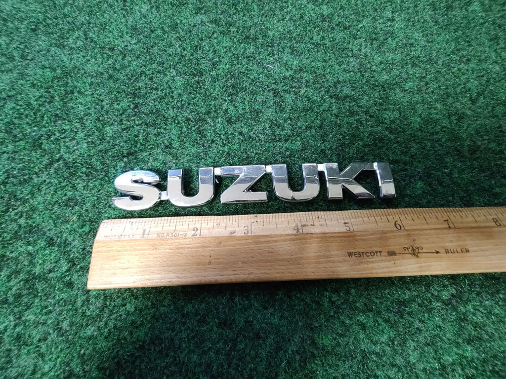 Suzuki OEM Chrome Plastic 6'' Emblem Badge Logo Nameplate Name Plate 5S6