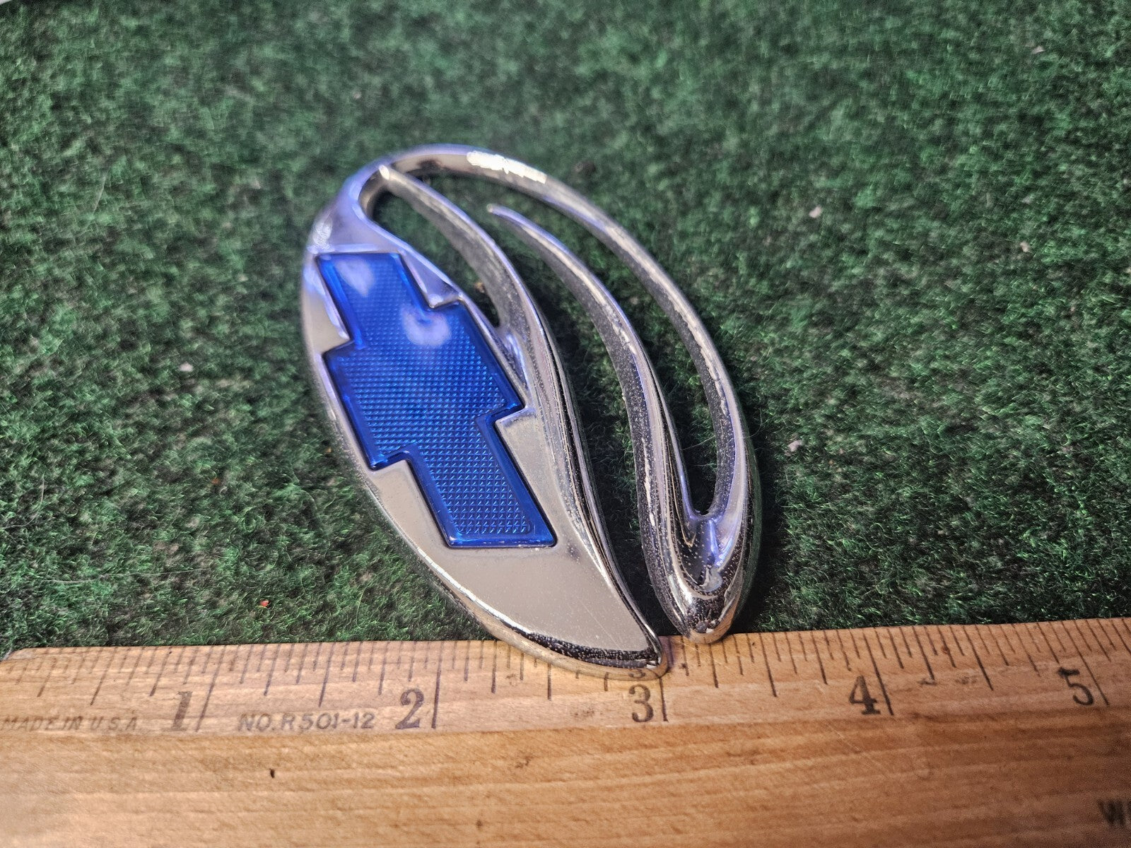 Chevrolet Malibu Chrome Blue Trunk Lid Emblem Badge OEM Logo Nameplate 4M8
