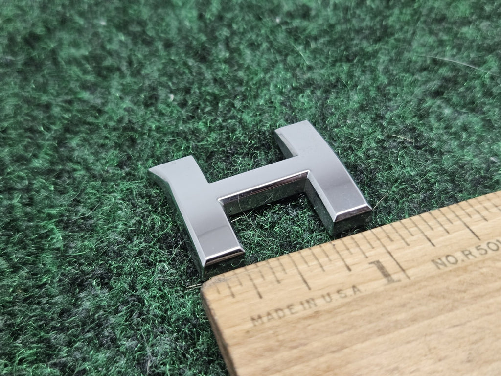 OEM "H" Chrome Individual Letter Lettering Emblem Badge Logo Nameplate 3D 7S7