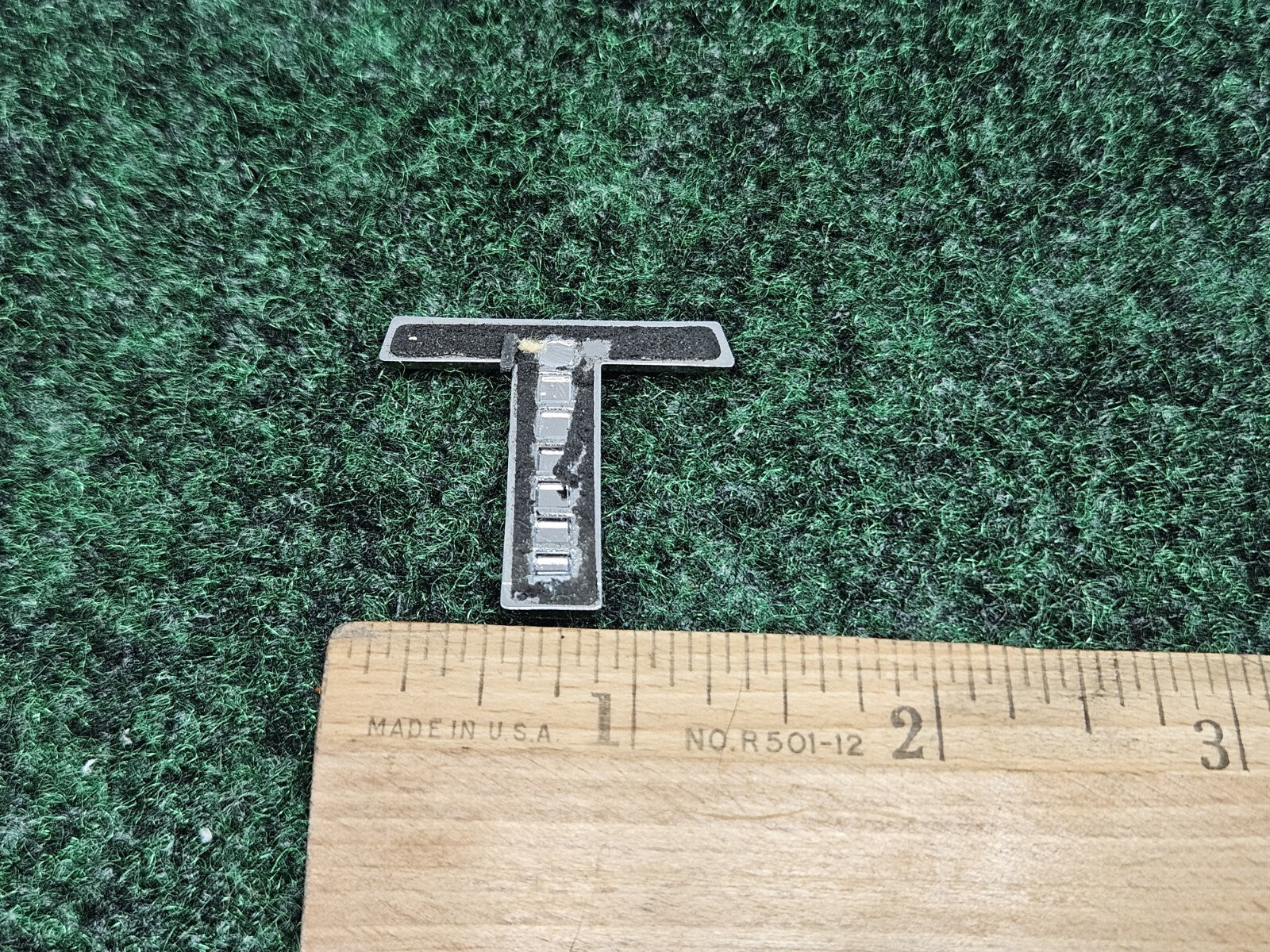 OEM "T" Chrome Individual Letter Lettering Emblem Badge Logo Nameplate 7S8