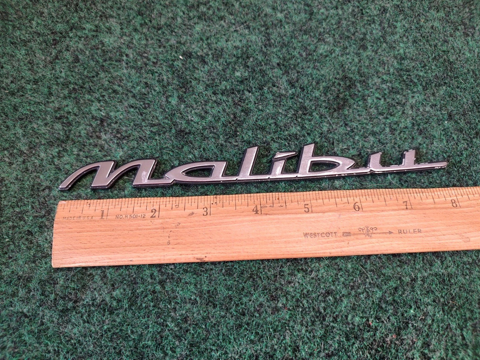 1997-2003 Chevy Malibu Chrome Rear Emblem Badge Logo Nameplate Name Plate 3S1