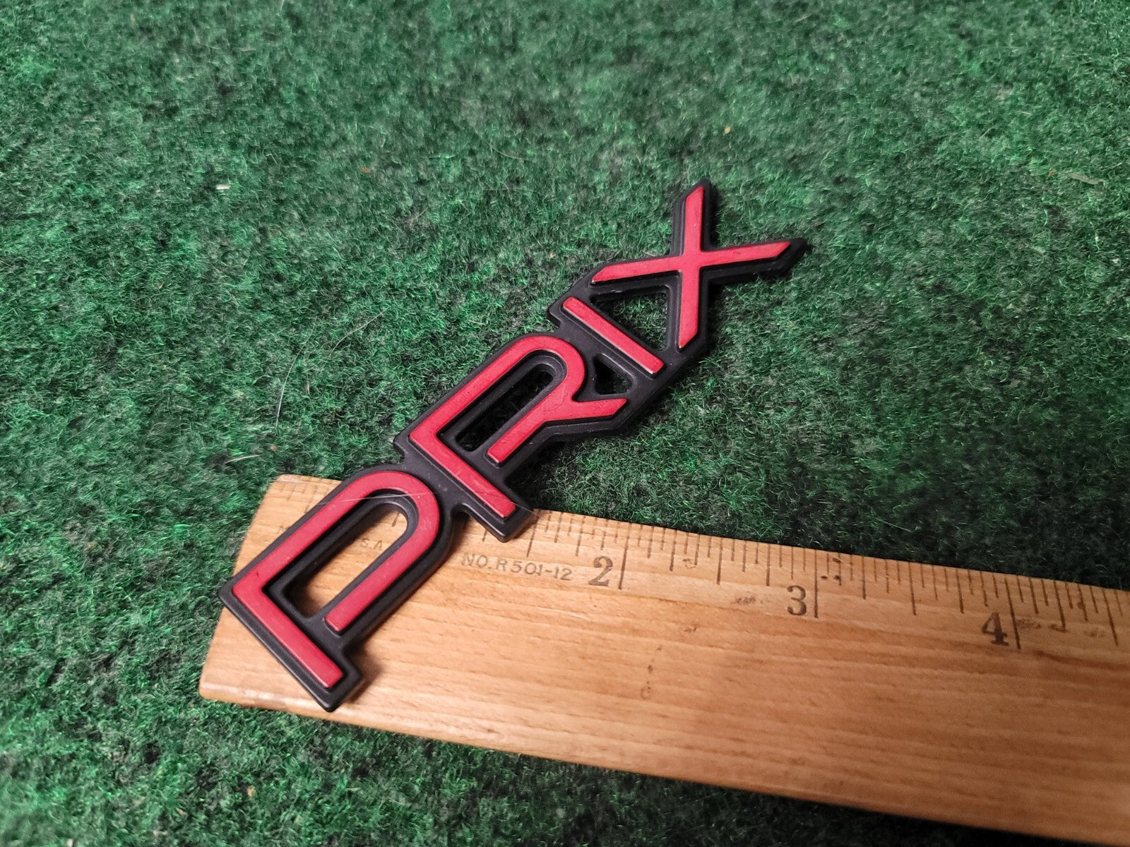1997 1998 1999 2003 Pontiac Grand "Prix" Door Name Plate RED NAMEPLATE OEM 5S8