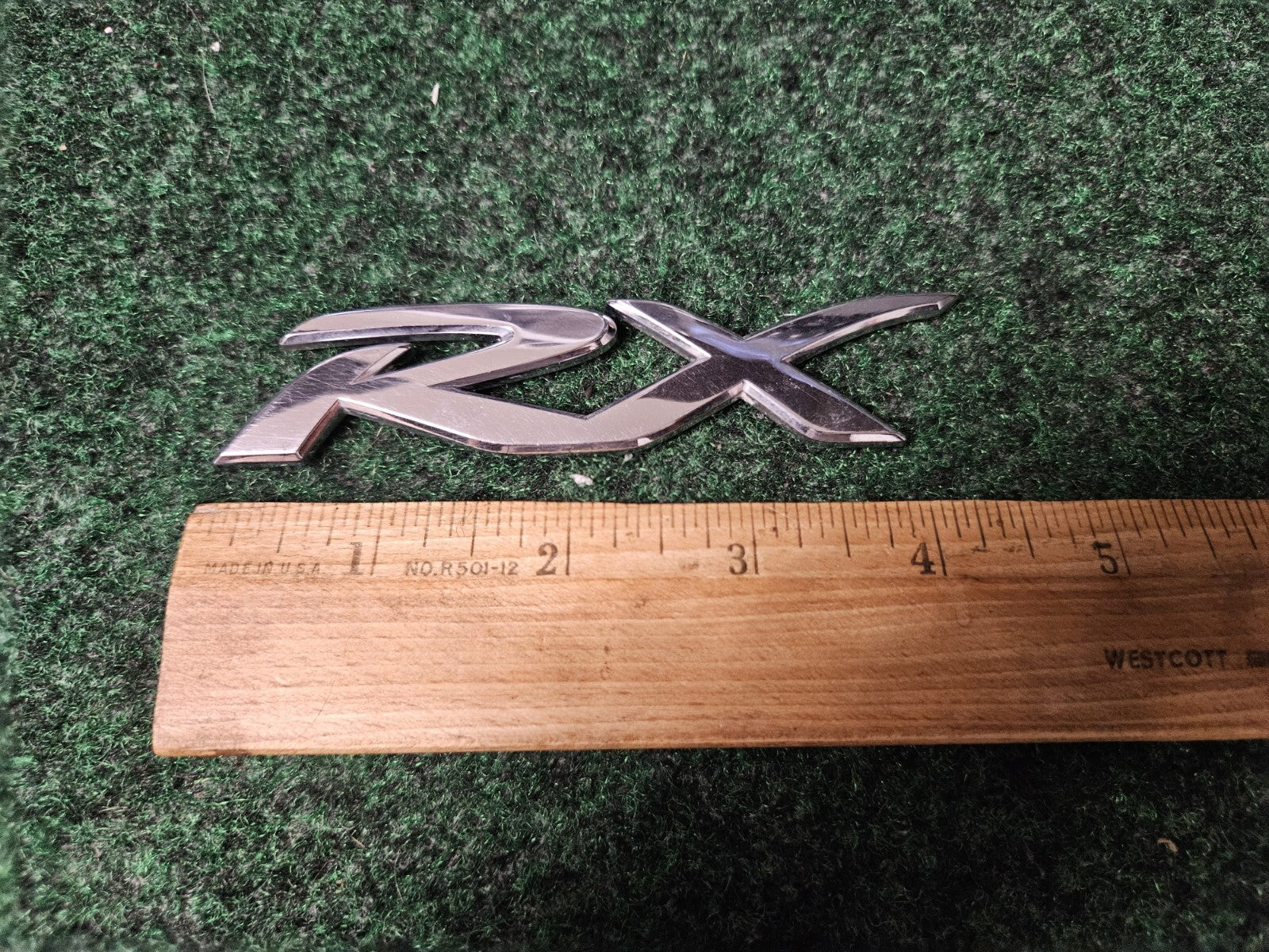 2005 - 2012 Mazda RX Trunk Front Grille Emblem Badge Nameplate Set OEM 3M3