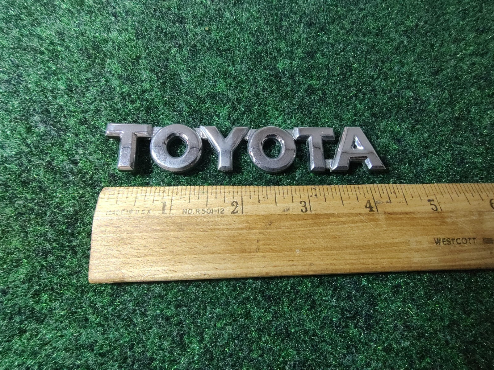 Toyota Rear Trunk Lid Emblem 4.25'' Chrome OEM 6S8
