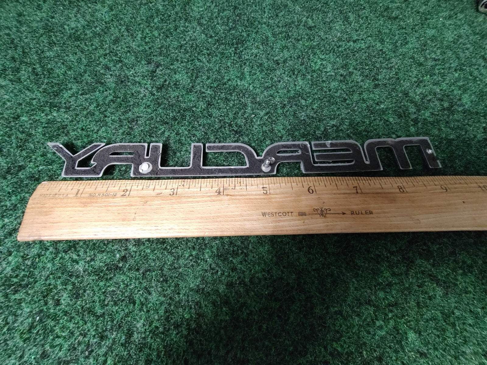 Mercury Chrome OEM 8.5" Curved Emblem Badge Logo Nameplate Name YF42-16702-C 7S1