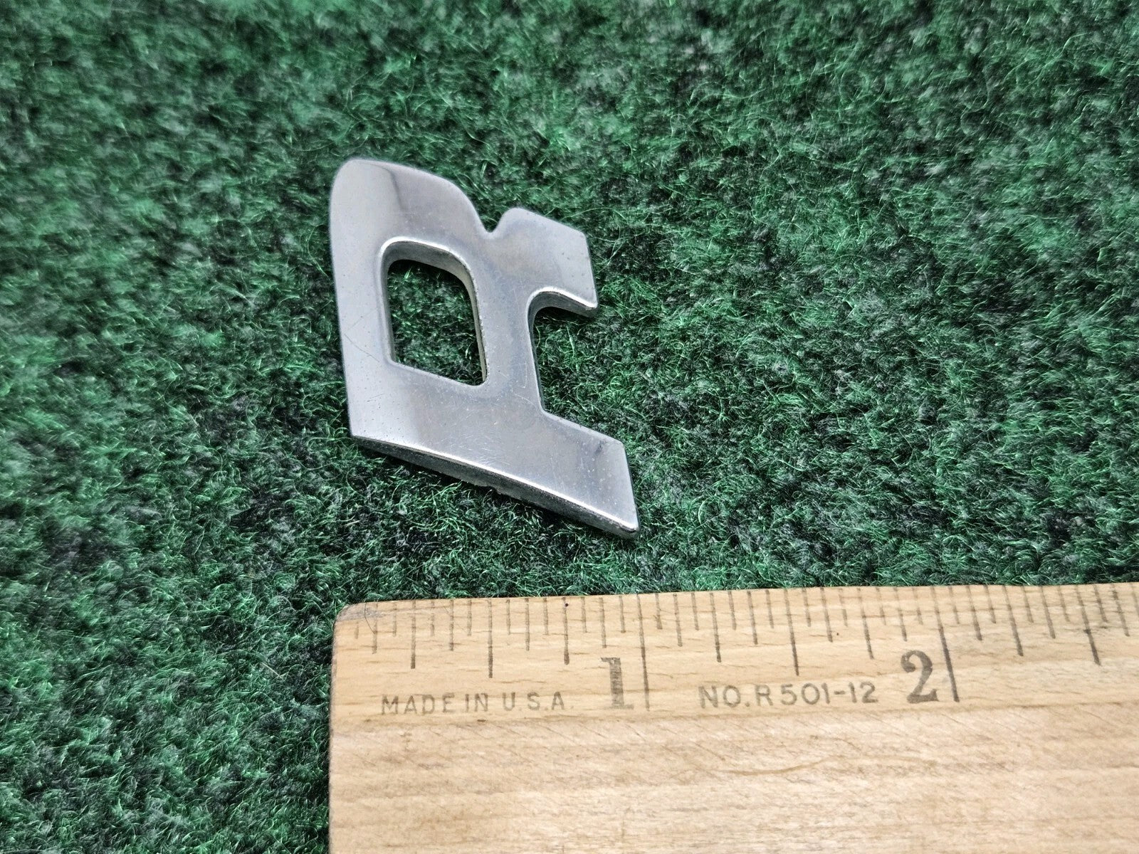 OEM "R" 3D Chrome Individual Letter Lettering Emblem Badge Logo Nameplate 7S9