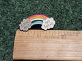 Storms Don't Last Forever Rainbow And Cloud Enamel Pin Badge Brooch Rainbow