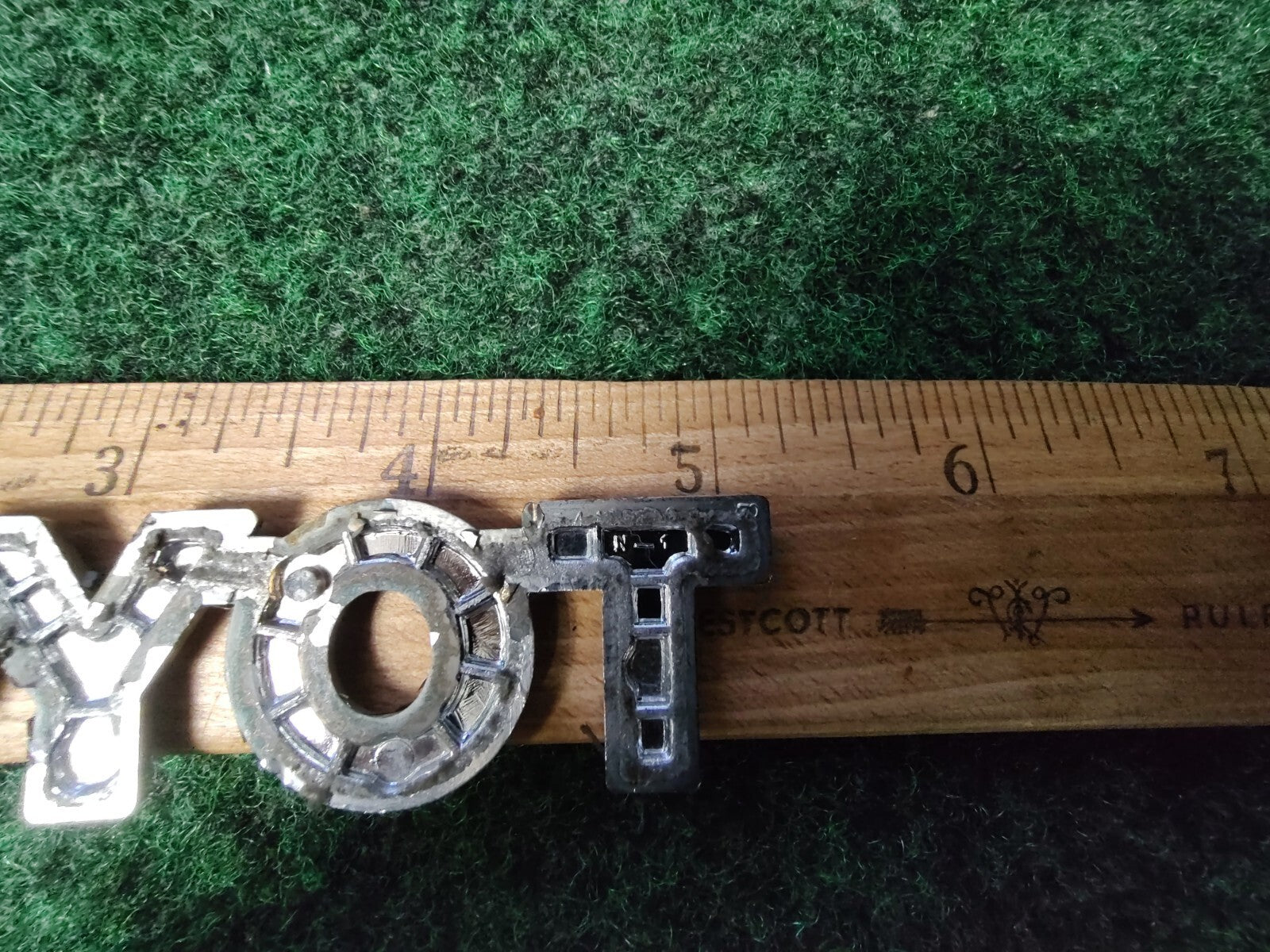 Toyota Luggage Compartment Door Name Plate Emblem 5.1" Genuine Oem 4S4