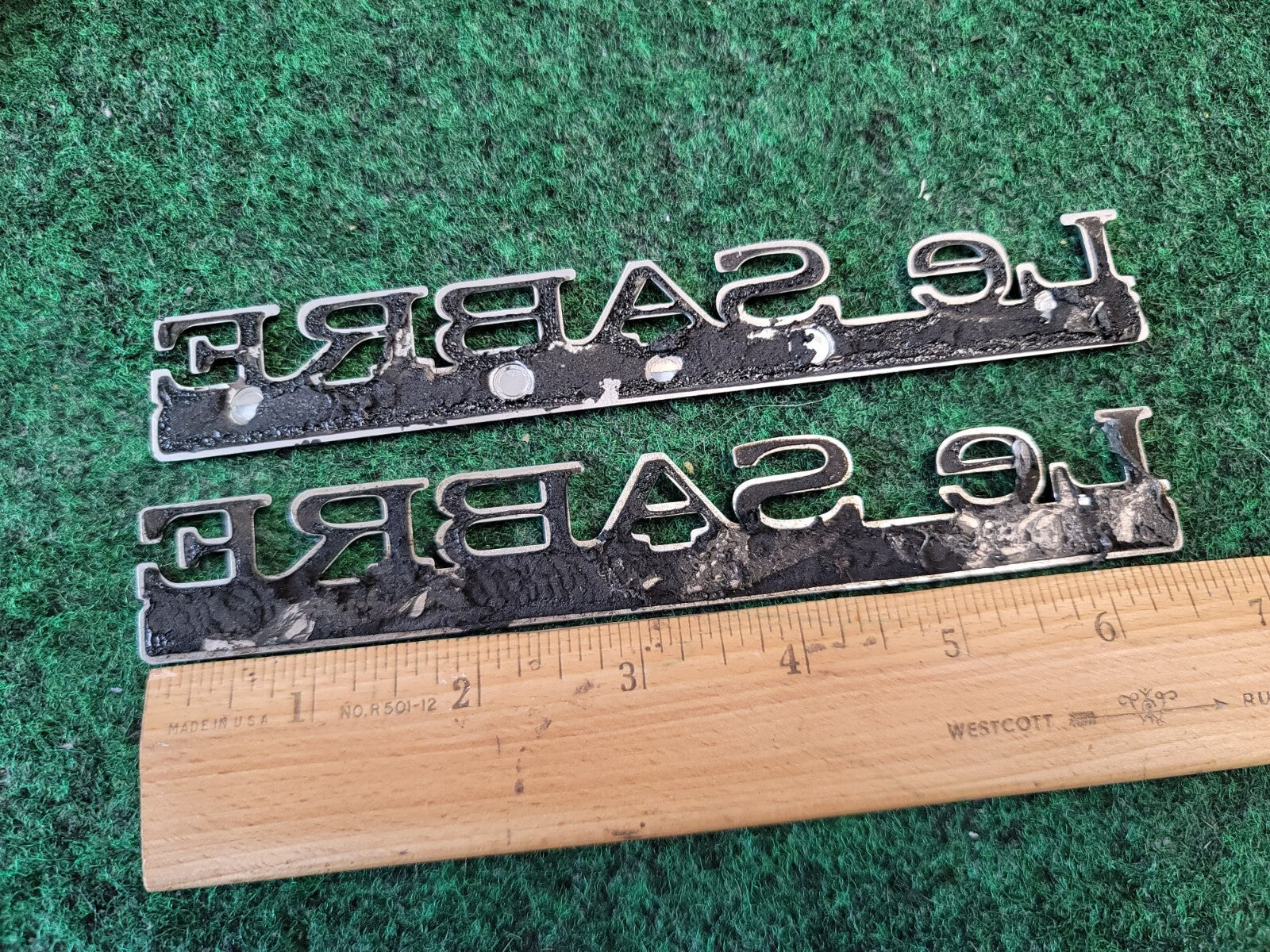 (2) 97-99 BUICK LESABRE LIMITED REAR LID SIDE EMBLEM LOGO BADGE SYMBOL OEM 1M4