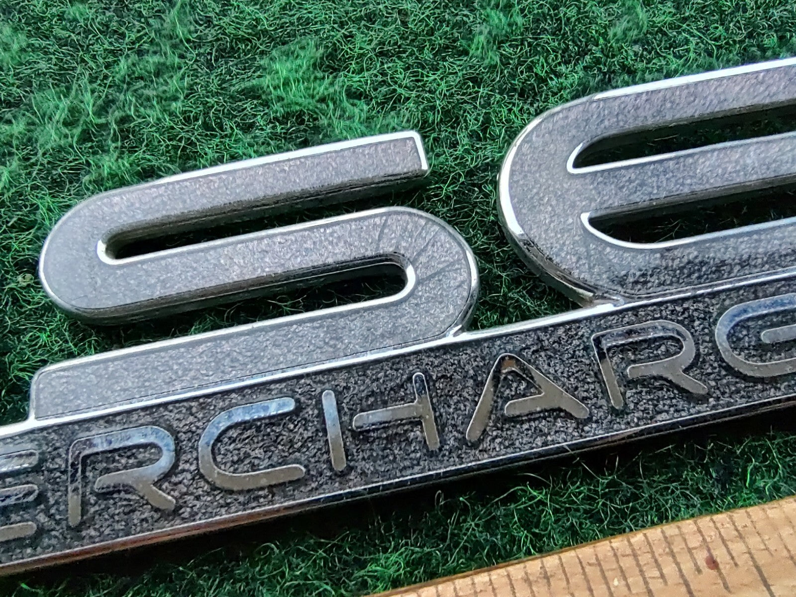 Pontiac SSEi Supercharged Gray Metal Emblem Badge Logo Nameplate Name Plate 5S3