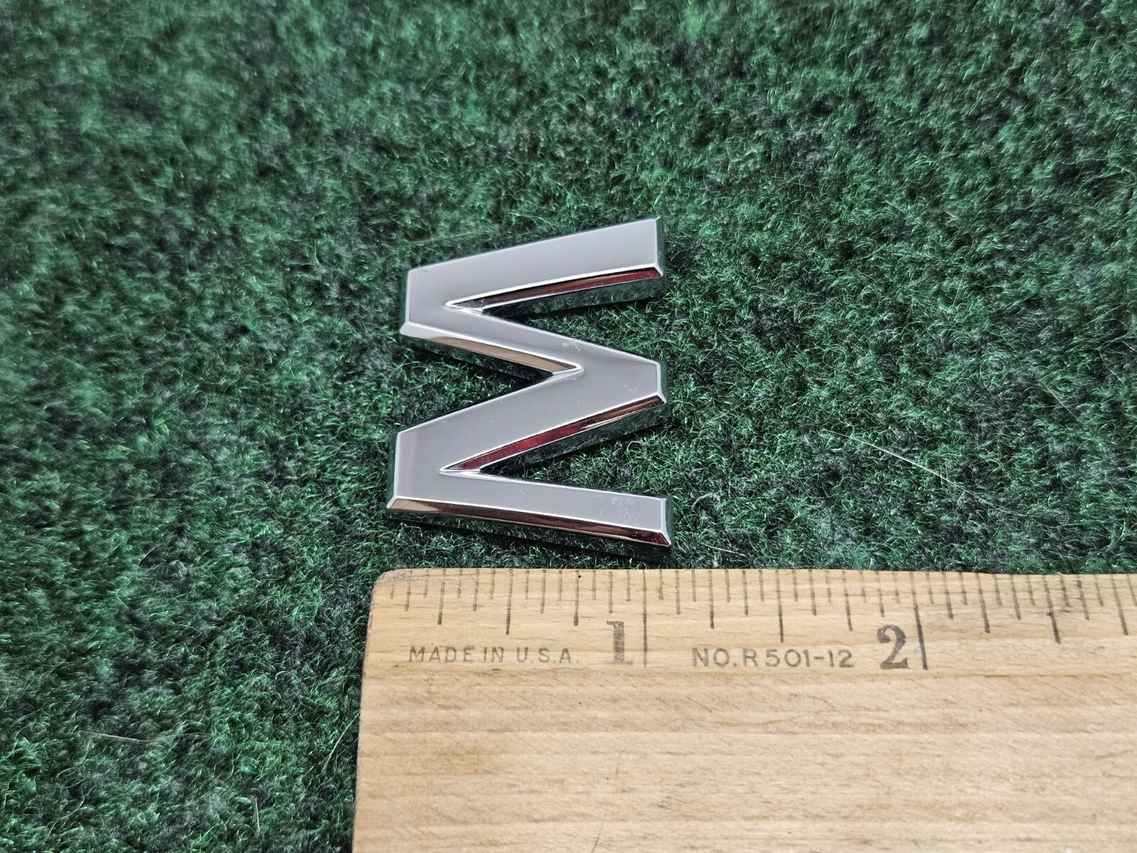 OEM "W" Silver Individual Letter Lettering Emblem Badge Logo Nameplate 3D 7S7