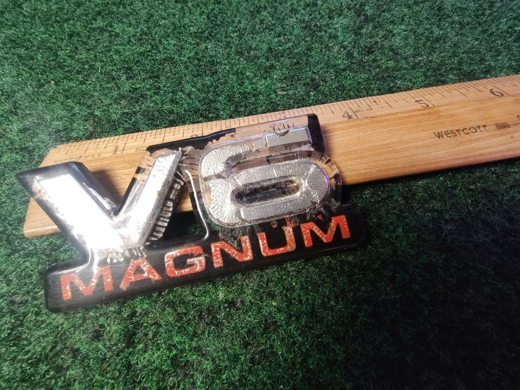 Dodge V6 Magnum Badge Emblem Name Plate Logo OEM 6S4