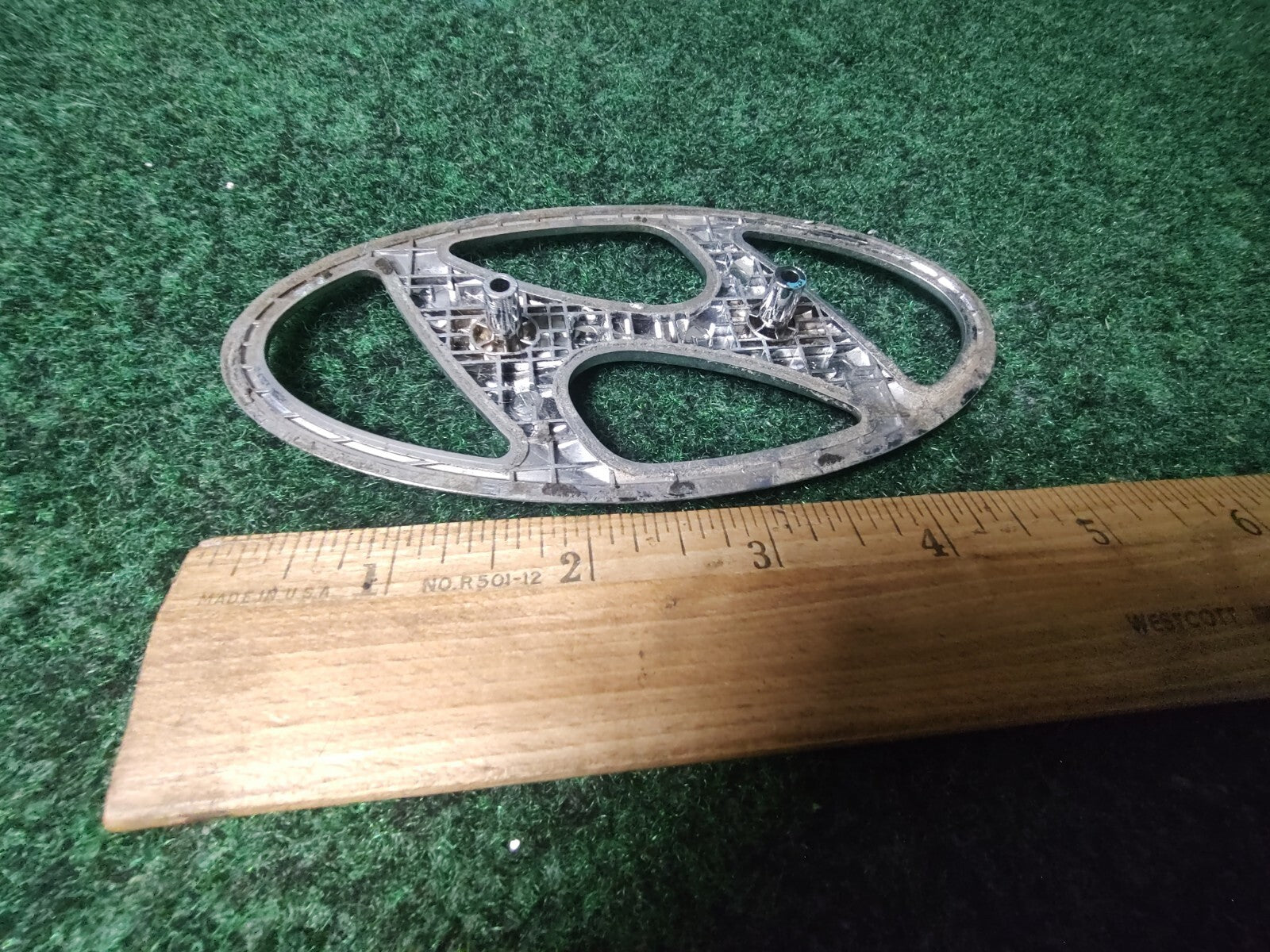 Hyundai Emblem Logo Symbol Badge Chrome OEM Nameplate Name Plate ~5" 4L4