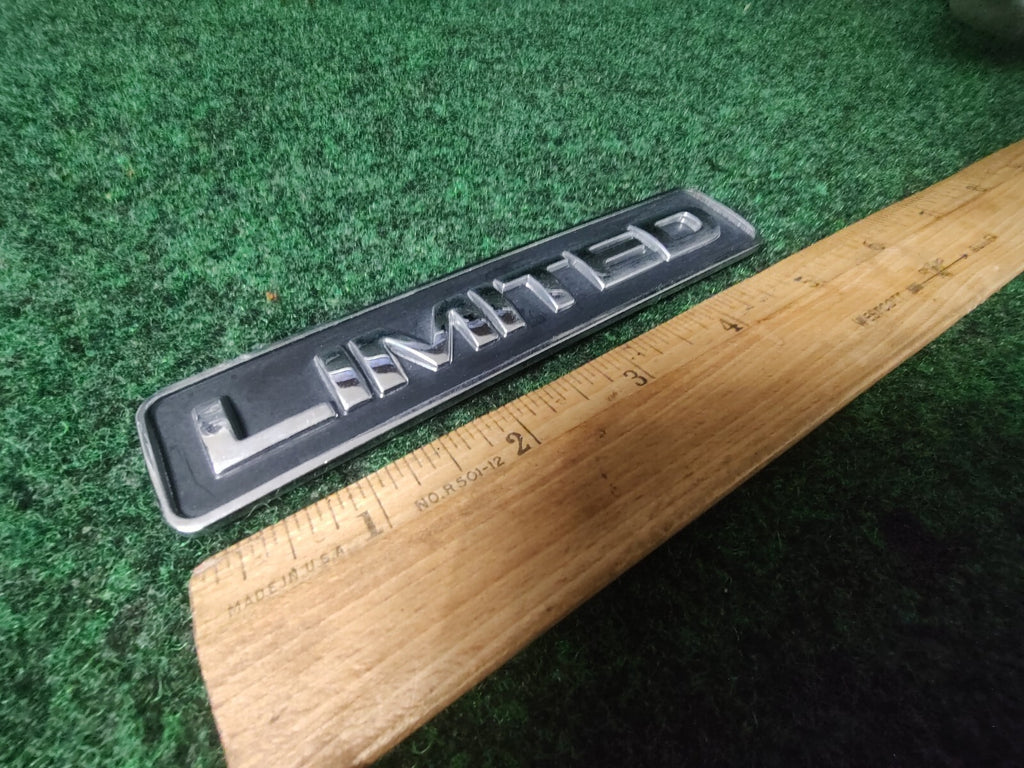 Ford OEM Limited Chrome Black 5.25" Emblem Badge Logo Nameplate Name Plate 9L3