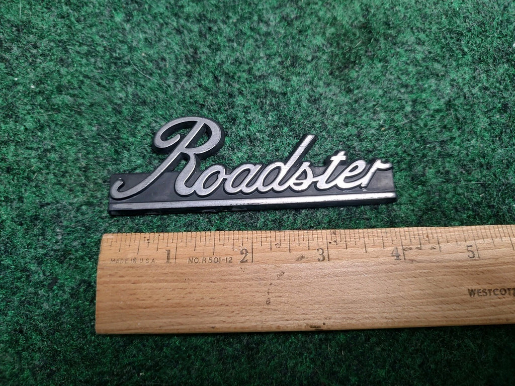 Roadster Vintage Emblem Badge Logo Nameplate Name Plate Logo Insignia OEM 2S4
