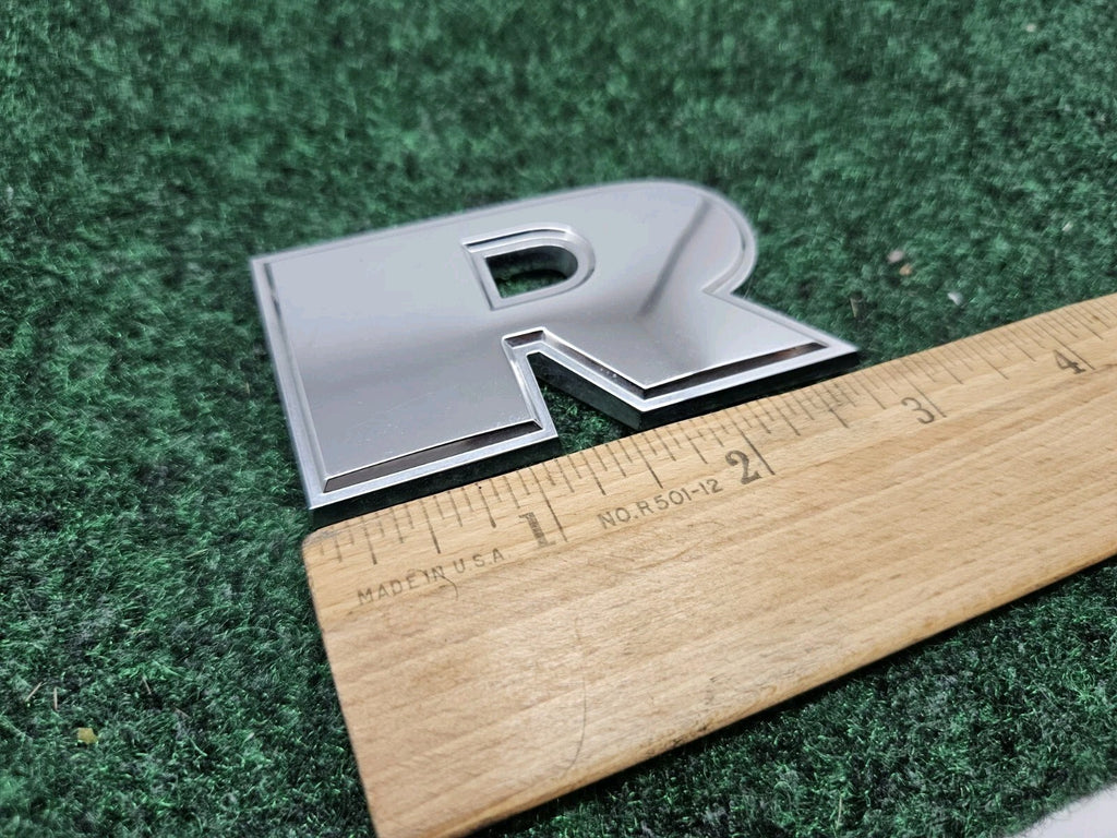 OEM "R" Chrome Dodge Individual Letter Lettering Emblem Badge Logo Nameplate 2S2