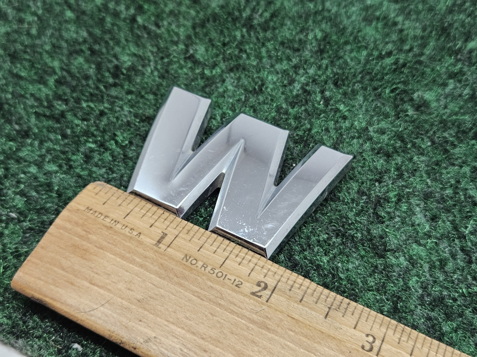 Nissan Armada “W” Emblem Letter Badge Decal Rear Door Hatch OEM 7S9