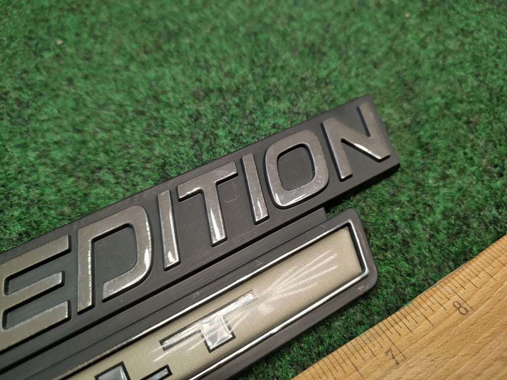 OEM Ford Expedition XLT Gold Emblem F75B-16B114-AB Logo Nameplate Decal 2S3